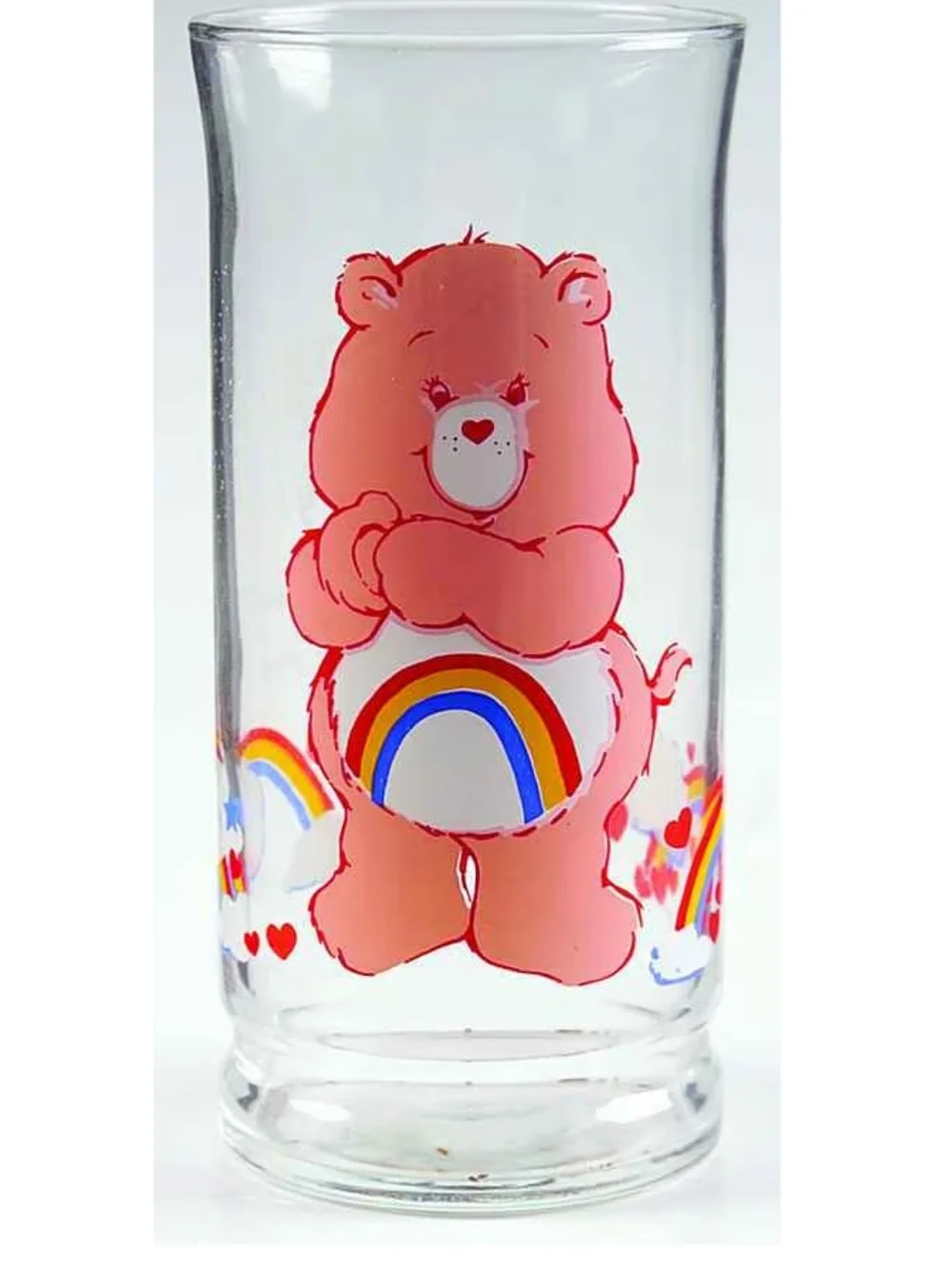 Vintage Care Bears Cheer Bear Glass Cup